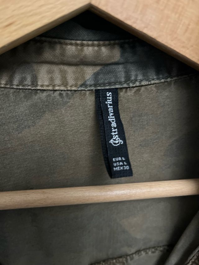 Camisa Stradivarius Verde Talla L