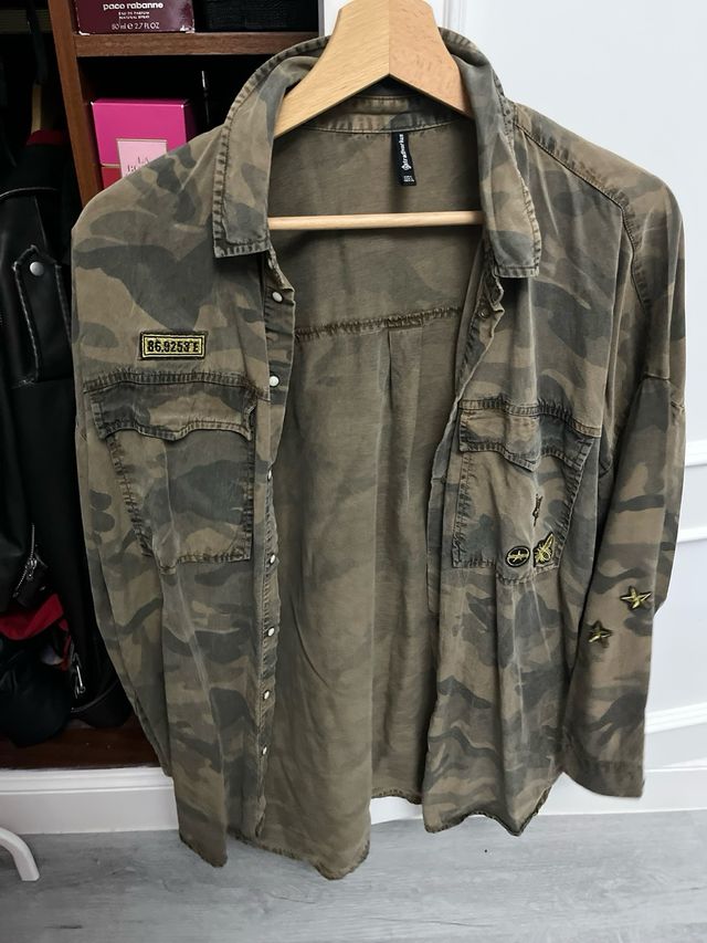 Camisa Stradivarius Verde Talla L