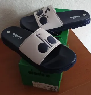 Cholas Diadora Azul y Blanco Talla 45