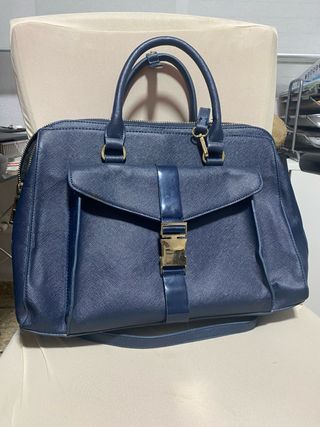 Bolso grande portadocumentos azul