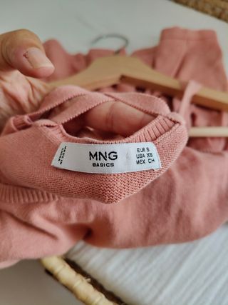 Top Mango Rosa Talla S Nuevo