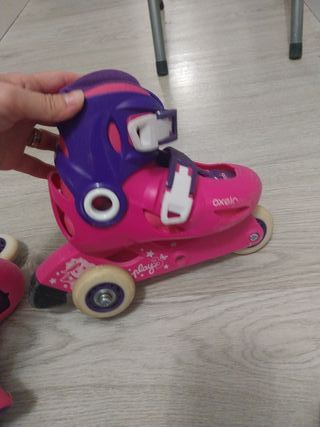 Patines Oxelo rosas y morados