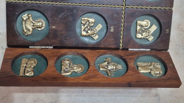 Dittico Quadretto Stazioni Via Crucis