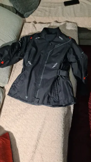 Chaqueta Moto Mujer Negra