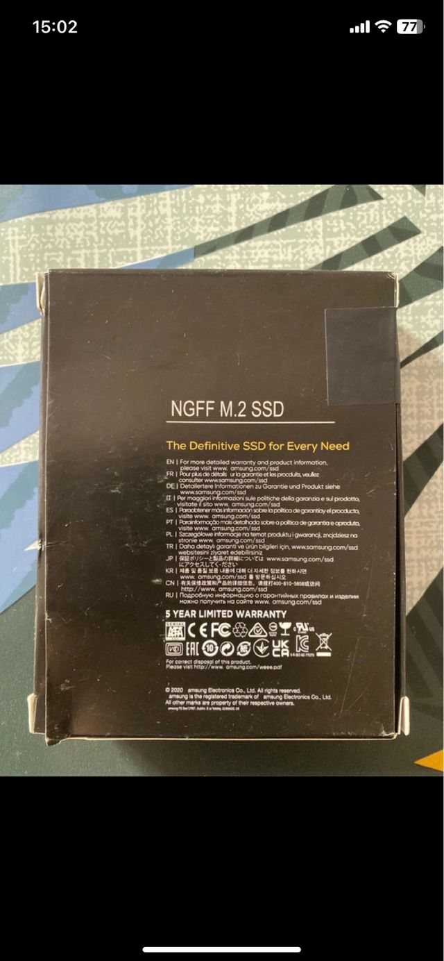 SSD M.2 NGFF 4TB 540MB/s Lettura 450MB/s Scrittura