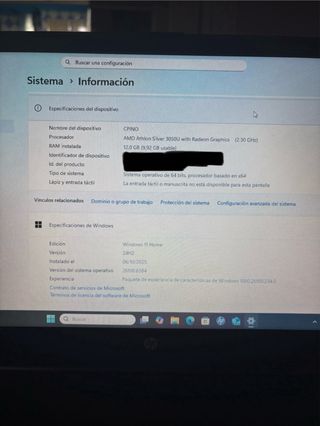 Portátil HP Negro