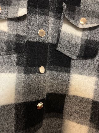 Chaqueta cuadros blanco y negro