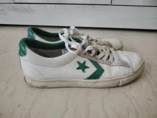 Converse Scarpe Bianche e Verdi Numero 42