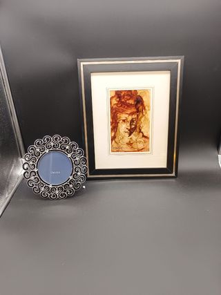 Quadro dipinto con cornice