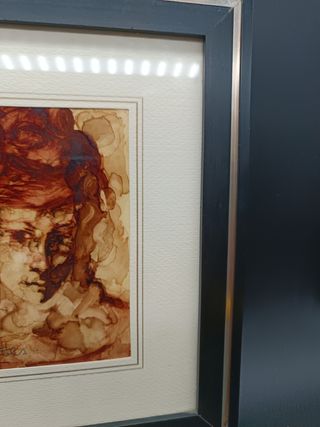 Quadro dipinto con cornice