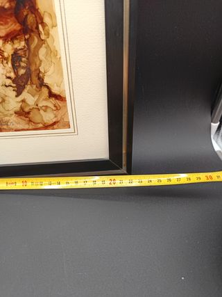 Quadro dipinto con cornice