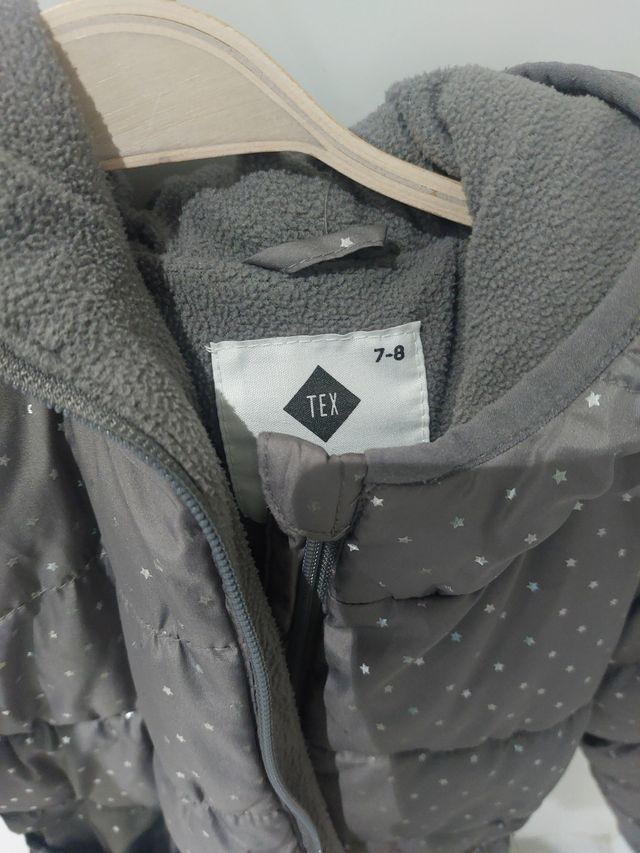 Abrigo niña talla 7-8 estrellas
