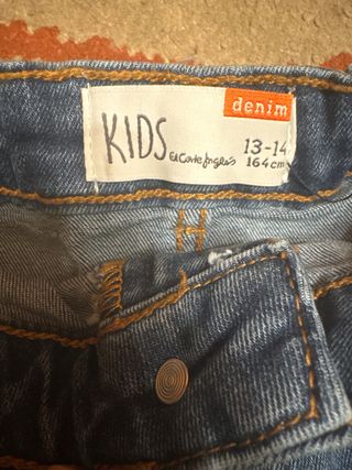 Falda tejana azul, talla 13-14 (164 cm).