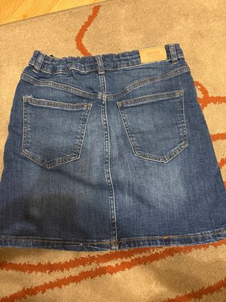 Falda tejana azul, talla 13-14 (164 cm).