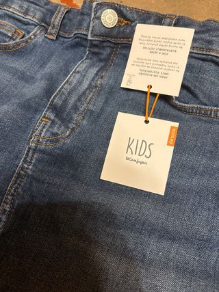 Falda tejana azul, talla 13-14 (164 cm).