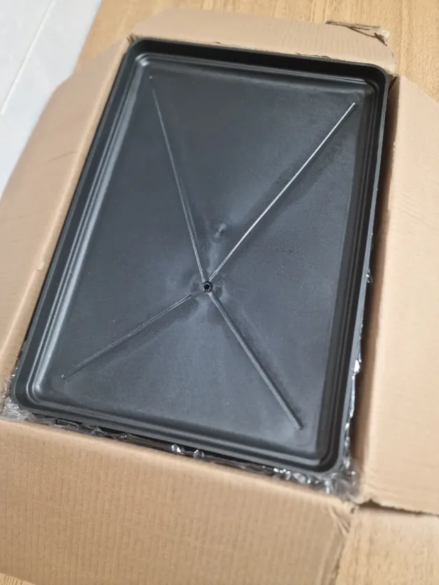 Escurridor Platos Doble Capa Negro/Dorado