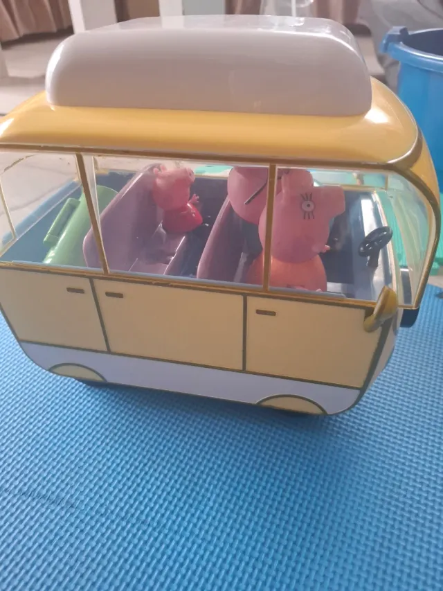 Peppa Pig Maletín Comida,casita, caravana y pizza