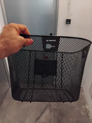 Cesta Bicicleta Btwin Negra