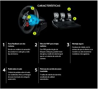 Volante Logitech G29 PS5/PS4/PC