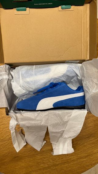 Zapatillas Puma SpeedCat Azules y Blancas