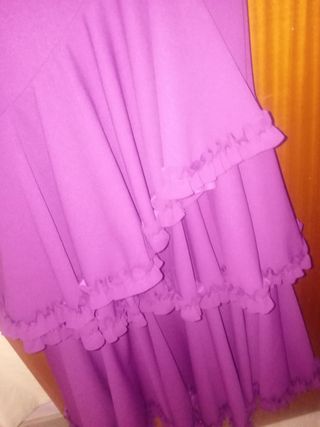 Traje de flamenca buganvilla 