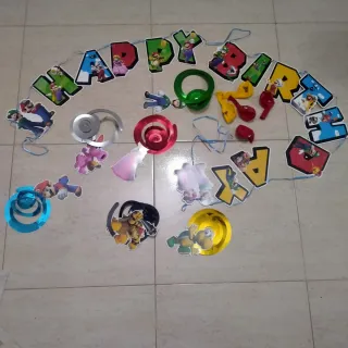 Decoración Super Mario Bros Fiesta Cumpleaños