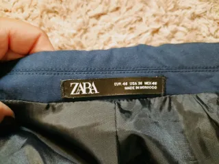 Chaqueta de traje azul marino ZARA