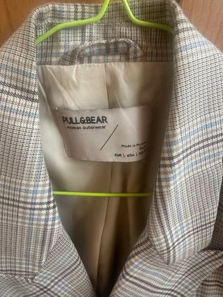 Americana corta cuadros Pull&Bear