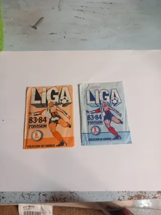 2 Sobres Cromos Fútbol LIGA 83-84