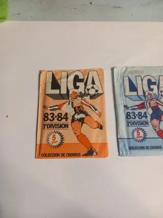 2 Sobres Cromos Fútbol LIGA 83-84