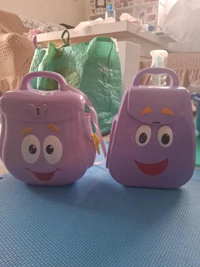 Mochila Dora y Mochipanda Morada