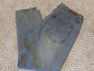 Vaqueros Rectos Blanco Talla L/40 de mujer