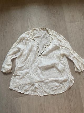 Blusa blanca mujer