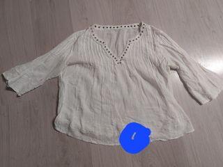 Blusa blanca mujer