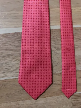 Corbata Hermes Paris Rosa