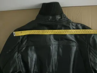 Chaqueta de cuero negra mujer