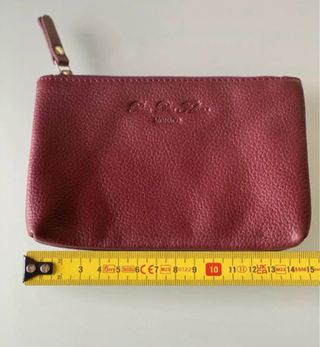 Portafoglio/ Pochette bordeaux.