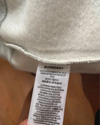 Sudadera Burberry Beige/Gris con Capucha