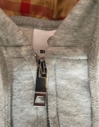 Sudadera Burberry Beige/Gris con Capucha