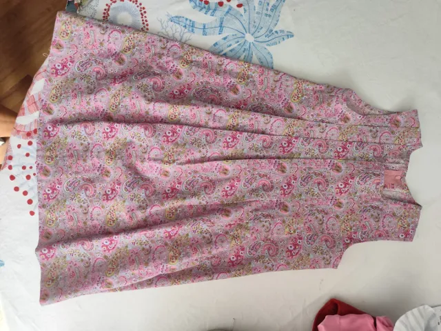 Vestido niña estampado paisley rosa nuevo