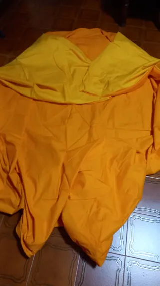 Copripiumone matrimoniale  cotone arancione/giallo