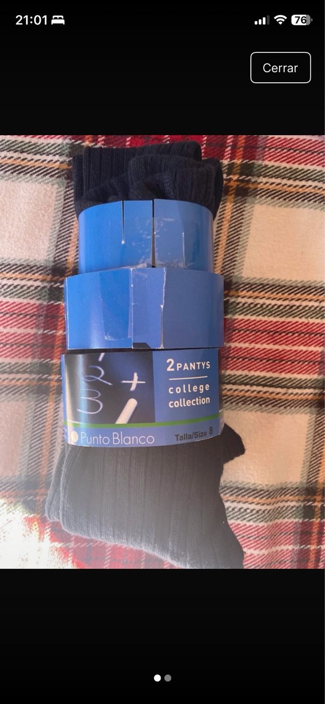 Medias Punto Blanco College Collection Talla 8