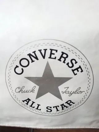 Bolso bandolera Converse blanco y gris
