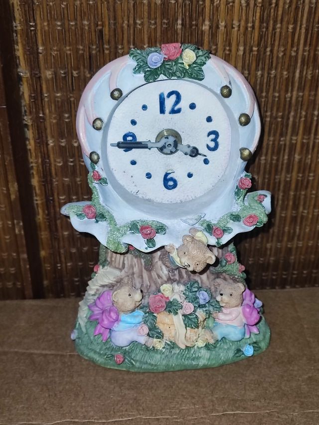 Orologio da tavolo decorativo con orsetti