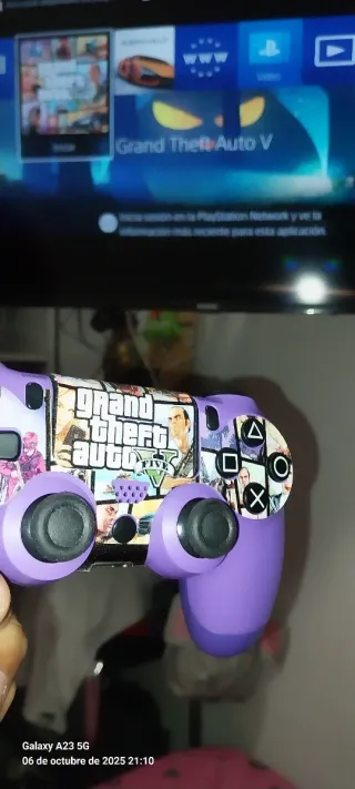  Pleystation 4 Mando PS4 DualShock 4 Morado GTA V
