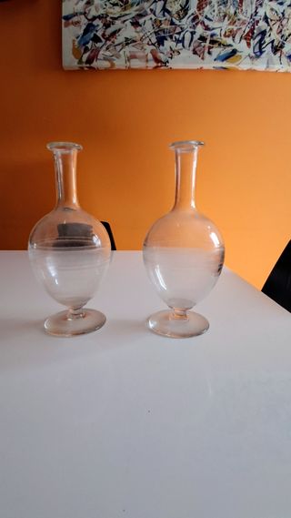 Coppia bottiglie vintage anni '50