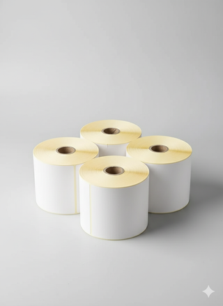 4 Rollos Etiquetas Térmicas Impresora (2.000 uds.)