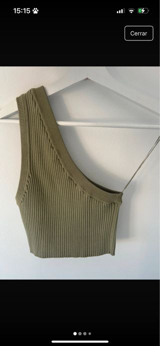 Top asimétrico Zara Talla S