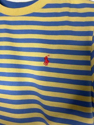 Camiseta Polo Ralph Lauren Rayas Azul/Amarillo
