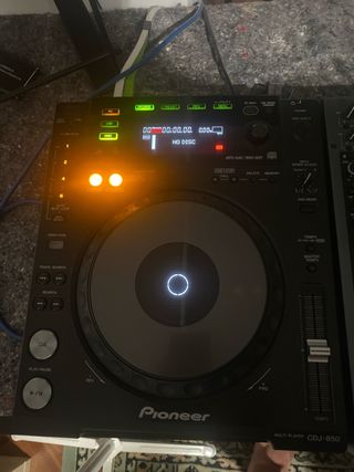 Pareja de Pioneer CDJ-850 Reproductor DJ Negro 